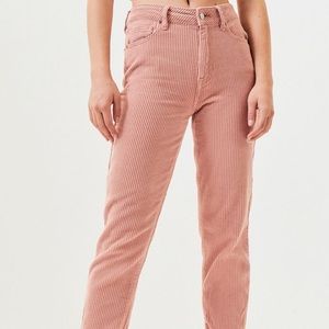 Pacsun pink corduroy mom jeans